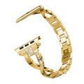Bracelet pour Apple Watch (42/44/SE/45/46/49mm) en acier diamanté pour femme