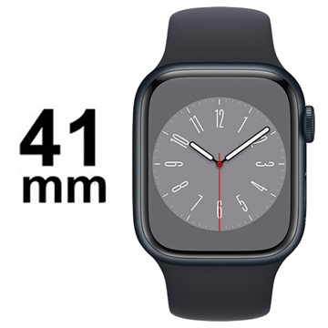 Apple Watch 8 GPS MNP53FD/A - Aluminium, Bracelet Sport Minuit, 41mm - Minuit