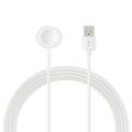 Câble de recharge USB de l'Apple Watch ovale - 100cm - blanc