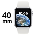Apple Watch SE (2022) LTE MNPP3FD/A - Bracelet Sport Blanc, 40mm - Argenté