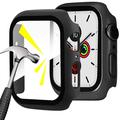 Coque Apple Watch Series 1/2/3 en Plastique avec Protecteur d'Écran - 42mm - Noire