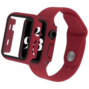 Coque Apple Watch Series 7/8 en Plastique avec Protecteur d\'Écran - 41mm - Bordeauxe