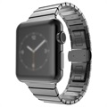 Bracelet Apple Watch Series 9/8/SE (2022)/7/SE/6/5/4/3/2/1 en Acier Inoxydable - 41mm/40mm/38mm - Noir