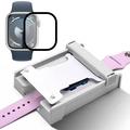 Protecteur d'écran Apple Watch Series 9/8/7 avec kit d'installation sans poussière - 41mm - Bord noir