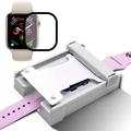 Protecteur d'écran Apple Watch Series SE 3/SE (2023)/SE (2022)/SE/6/5/4 avec kit d'installation sans poussière - 40mm - Bord noir