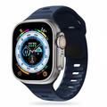 Apple Watch Series Ultra 2/Ultra/10/9/8/SE (2022)/7/SE/6/5/4/3/2/1 Tech-Protect IconBand Line Bracelet en silicone - 49mm/45mm/44mm/42mm - Bleu Marine