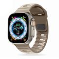 Apple Watch Series Ultra 2/Ultra/9/8/SE (2022)/7/SE/6/5/4/3/2/1 Tech-Protect IconBand Line Bracelet en silicone - 49mm/45mm/44mm/42mm - Sable d'armée
