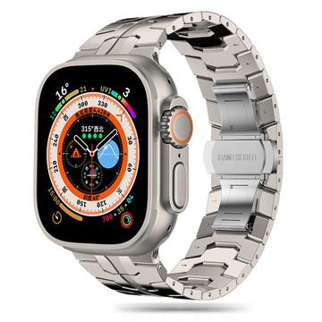 Apple Watch Series Ultra 2/Ultra/9/8/SE (2022)/7/SE/6/5/4/3/2/1 Tech-Protect Bracelet en acier inoxydable - 49mm/45mm/44mm/42mm - Titane