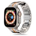 Apple Watch Series Ultra 2/Ultra/9/8/SE (2022)/7/SE/6/5/4/3/2/1 Tech-Protect Bracelet en acier inoxydable - 49mm/45mm/44mm/42mm - Titane / Orange