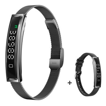 B3 Smart Bracelet / Fitness Tracker avec deux bracelets - Noir
