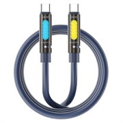 Câble de recharge USB-C/USB-C BWOO Aromatherapy - 240W, 1.2m - Bleu foncé