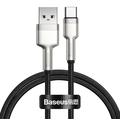 Baseus Cafule Metal Series Câble USB-A vers USB-C - 66W, 1m - Noir