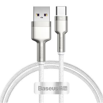 Baseus Cafule Metal Series Câble USB-A vers USB-C - 66W, 1m - Blanc