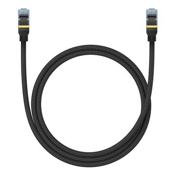 Baseus Câble réseau tressé Cat 7 - 1m, 10Gbps - Noir