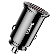 Baseus Chargeur de voiture circulaire 2xUSB QC3.0 5A 30W CCALL-YD01 - noir