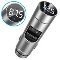 Chargeur Voiture / Transmetteur FM Bluetooth Baseus Energy Column QC3.0 - Argent