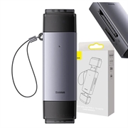 Baseus Lite Series Lecteur de cartes mémoire SD/TF WKQX060113, USB + USB-C - gris
