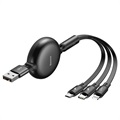 Câble USB 3-en-1 Baseus Little Octopus - Lightning, USB-C, MicroUSB
