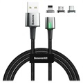 Câble Magnétique 3-en-1 Baseus - Lightning, MicroUSB, Type-C - 1m