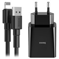 Chargeur Secteur avec Câble Lightning Baseus Speed Mini TZCCFS-R01 - Noir