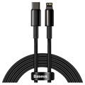 Câble USB-C / Lightning Baseus Tungsten Gold 20W - 2m - Noir
