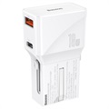 Baseus Youth Edition World Travel Adapter CCTY-02 - EU/UK/US/AU - White