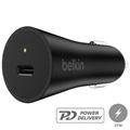 Chargeur Voiture USB-C PD Belkin BoostCharge - 27W - Noir