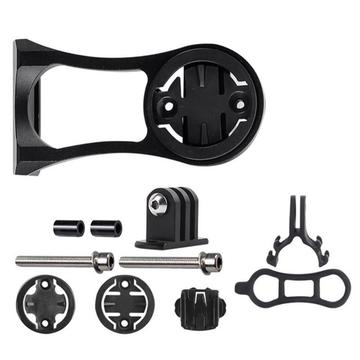 Support d\'ordinateur de vélo Support de chronomètre pour Garmin/Bryton/Cateye/GoPro - Noir