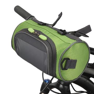 Sacoche pour guidon de vélo avec écran tactile Etui à vélo étanche - Vert
