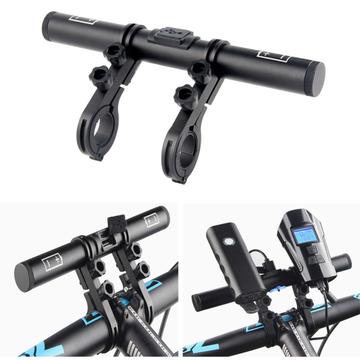 Extension de guidon de vélo, chargeur USB, batterie externe, lampe de vélo, support de lampe de poche, pince de support étendue, accessoires de cyclisme