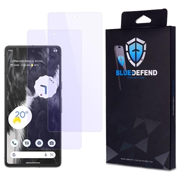 Protection d\'écran Google Pixel 7 en verre trempé BlueDefend Anti-Blue Light - 2 Pcs.