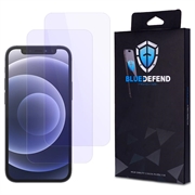 Protection d'écran iPhone 12 en verre trempé BlueDefend Anti-Blue Light - 2 Pcs.