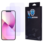 Protection d'écran iPhone 13 Mini en verre trempé BlueDefend Anti-Blue Light - 2 Pcs.