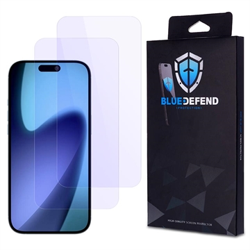 Protection d\'écran iPhone Air en verre trempé BlueDefend Anti-Blue Light - 2 Pcs.