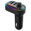 Bluetooth FM Transmitter and Car Charger C12 - Black