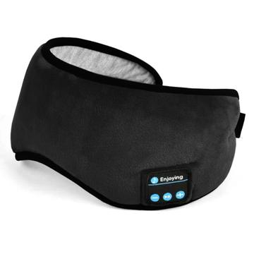 Masque de sommeil avec bandeau Bluetooth / Masque oculaire avec musique intelligente - Noir