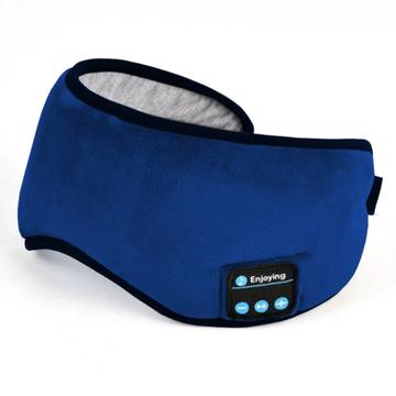 Masque de sommeil avec bandeau Bluetooth / Masque oculaire avec musique intelligente - Bleu