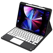 Étui clavier Bluetooth iPad Air 13 2026/2025/2024/iPad Pro 12.9 2022/2021/2020/2018 - Noir