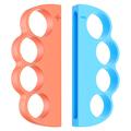 Protège-poignets de boxe pour 2 manettes Joy-Con de la Nintendo Switch - Lot de 2 - Orange / Bleu