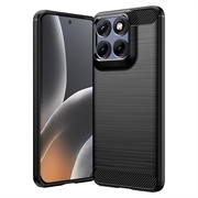 Coque Motorola Edge 70 Fusion/70 Fusion+ en TPU Brossé - Fibre de Carbone