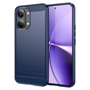 Coque Xiaomi Redmi Turbo 5 Max/Poco X8 Pro Max en TPU Brossé - Fibre de Carbone - Bleue