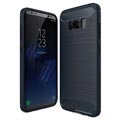 Coque Samsung Galaxy S8 en TPU Brossé - Fibre de Carbone
