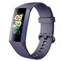 C80 1.1" AMOLED Screen Body Temperature Smart Bracelet with Heart Rate, Blood Pressure, Blood Oxygen Monitoring - Blue (bracelet intelligent de température corporelle avec surveillance de la fréquence cardiaque, de la pression artérielle et de l'oxygène s