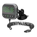 Écran HUD 6-en-1 C80 pour voiture avec Bluetooth 5.3 et émetteur FM - Noir