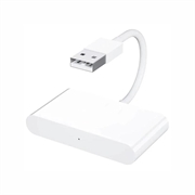 Adaptateur Sans Fil CarPlay pour iOS - USB, USB-C - Blanc