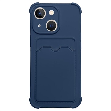 Coque iPhone 13 Mini en Silicone - Série Card Armor - Bleu Marine