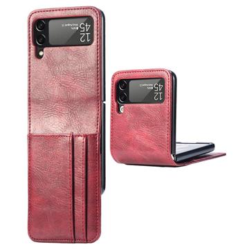 Étui Portefeuille Samsung Galaxy Z Flip4 - Serie Card - Rouge