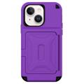 Coque Hybride iPhone 14 avec Miroir et Porte-Cartes