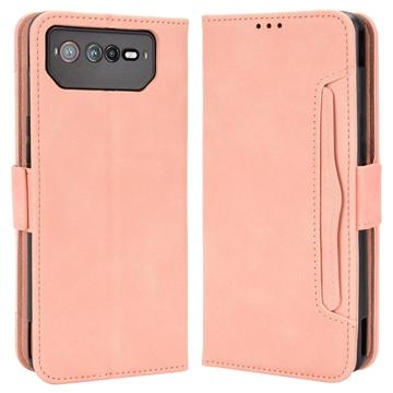 Étui Portefeuille Asus ROG Phone 6/6 Pro - Série Cardholder - Rose