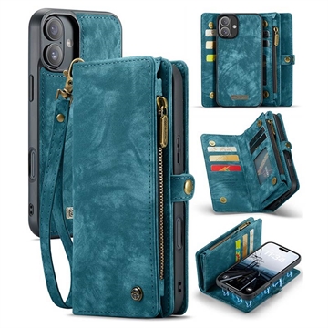 Étui Portefeuille iPhone 16 Plus Multifonctionnel 2-en-1 Caseme 008